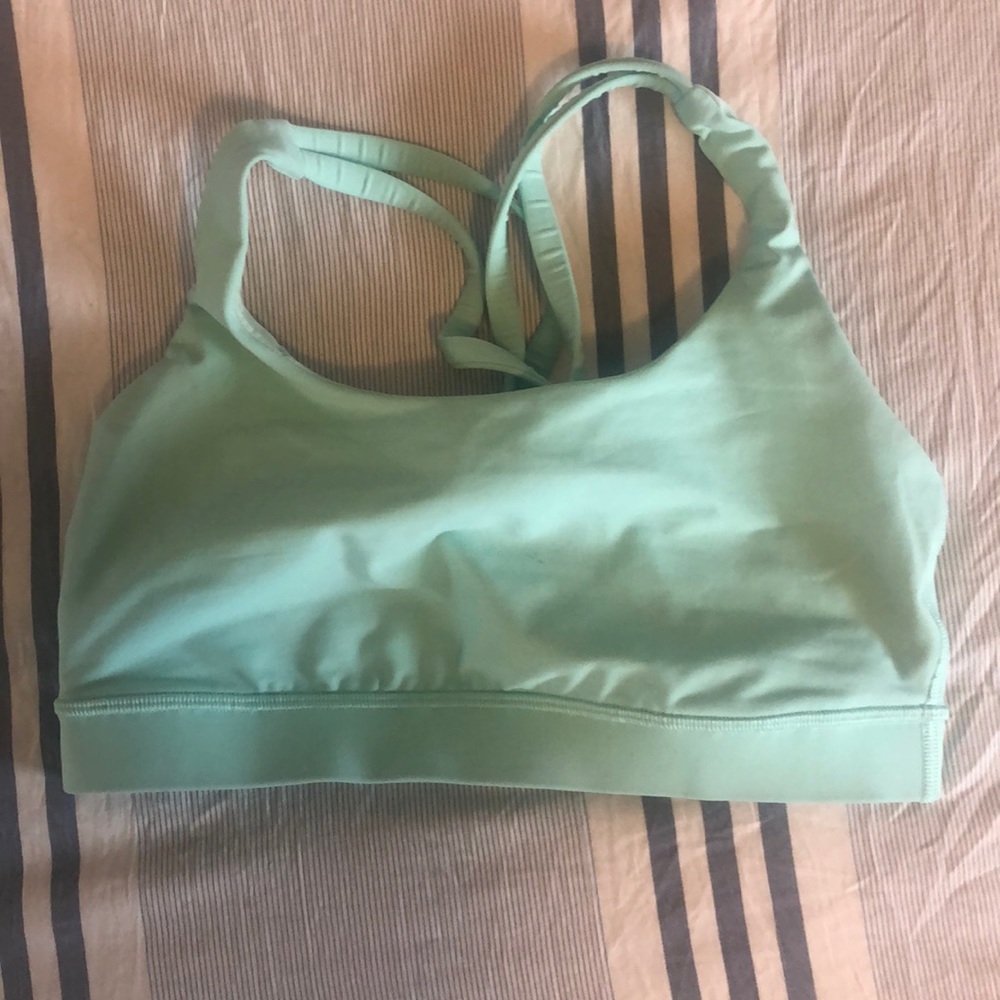 Light blue/teal Lulu Energy Sports Bra